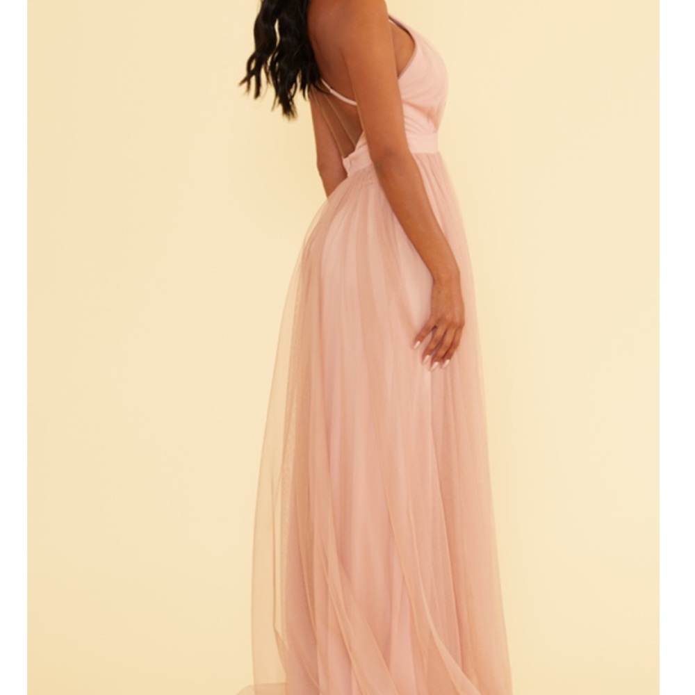Chic Backless Pink Dress